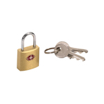 Travel Sentry Mini Padlock Brass Square