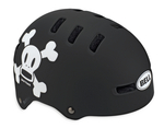 Fraction Helmet - White Skull on Black - Small Kids`