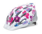 Flume Helmet - White Pink Flowers - Kids`