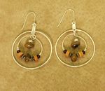 Prairie Colors Silver Wood Earring