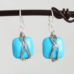 Howlite Turquoise Earring