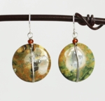 Rainforest Jasper Wire Earring