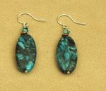 Blue Crazy Lace Agate Earring