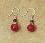 Rose Fossil Earring