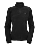 TKA 100 Microvelour Glacier Quarter Zip -Black - Women`s