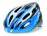 Transfer Helmet - Cyan Blue White Icons