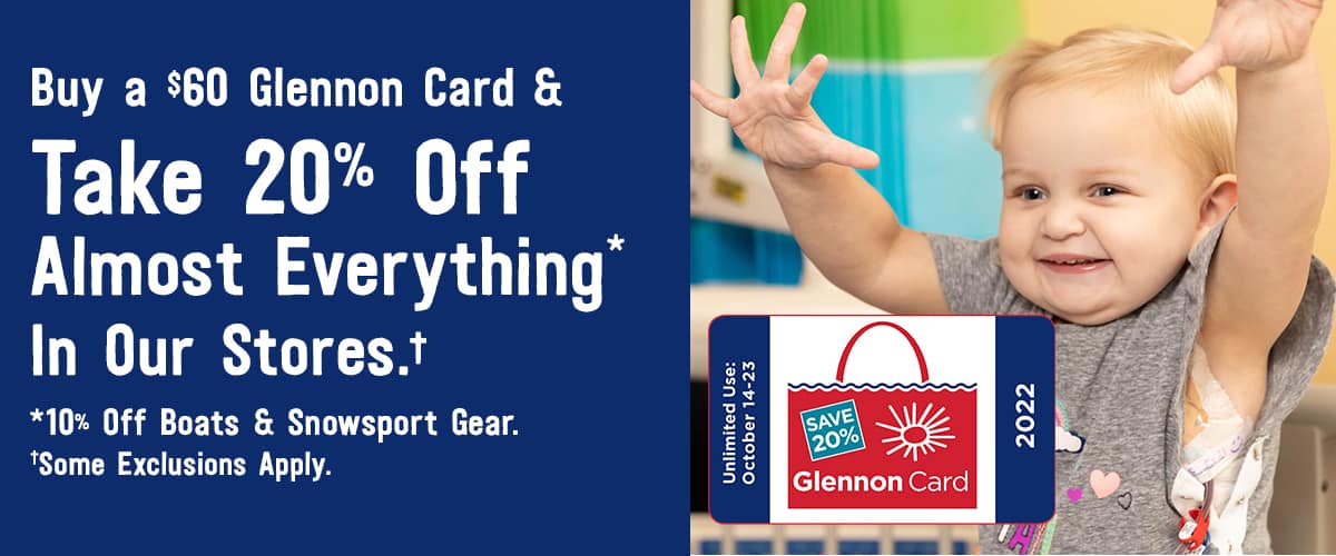 Give a Little. Save Big. Glennon Card Discount Days Return!