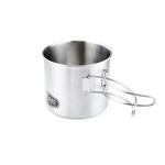 GSI Glacier Stainless Bottle Cup/Pot: STAINLESS