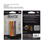 Niteize Gear Tie 3 Inch Assorted 4 Pack: ASSORTED