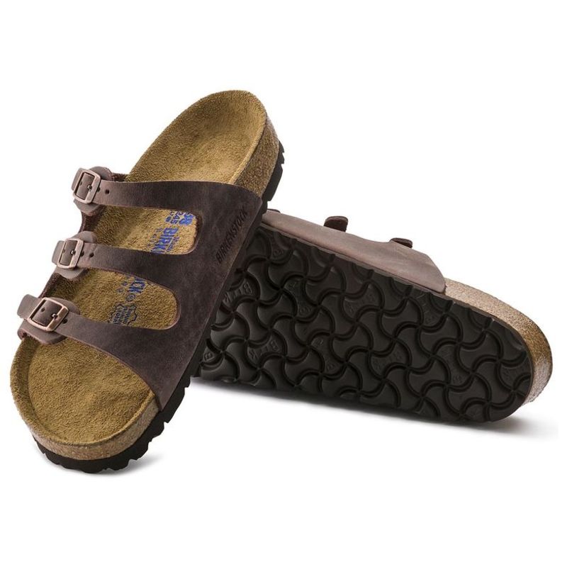 Birkenstock Florida Oiled Leather Women`s - Habana