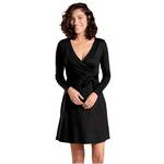 Toad And Co Cue Wrap Long Sleeve Dress - Women`s: BLACK/100