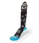 Fits Medium Hiker Crew Sock Snowflakes - Unisex: CHARCOALBLUE/065
