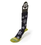 Fits Medium Hiker Crew Sock Snowflakes - Unisex: NAVYWOODBINE/090