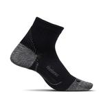 Feetures PF Relief Cushion Quarter Sock - Unisex: BLACK