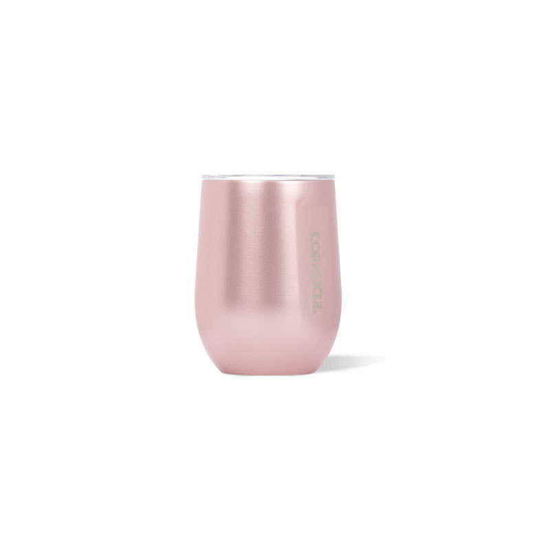 Corkcicle Stemless Wine Glass 12 oz - Rose Metallic