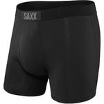 Saxx Ultra Boxer Brief with Fly - Men`s: BLKBLK/BBB
