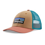Patagonia P6 Logo LoPro Trucker Hat: GRAYLINGBRWN/GRBN