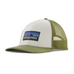 Patagonia P6 Logo LoPro Trucker Hat: WHTBKGRN/WBGN