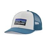 Patagonia P6 Logo LoPro Trucker Hat: WHTWAVYBLU/WIWA