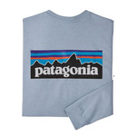 Patagonia P6 Logo Responsibili T Long Sleeve - Men`s: STEAMBLU/STME