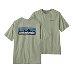 Patagonia P6 Logo Responsibili T Short Sleeve - Men`s: SALVGRN/SLVG