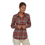 Patagonia Organic Cotton Long Sleeve Mid-weight Fjord Flannel Shirt Wmns: IFFOXRED/IFFR
