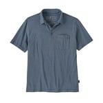 Patagonia Cotton in Coversion Lightweight Short Sleeve Polo - Men`s: FTHMSTRPNWNVY/FMNY