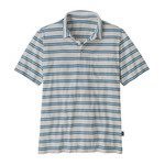 Patagonia Cotton in Coversion Lightweight Short Sleeve Polo - Men`s: MIRRSTRPWOOLWHT/MSWL