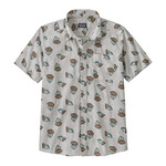Patagonia Go To Short Sleeve Shirt - Men`s: SUMPLNTWOOLWHT/SMRW