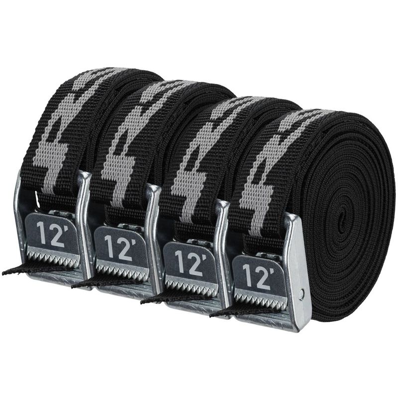 NRS 1 in Heavy Duty Straps 12 Ft - 4 Pack