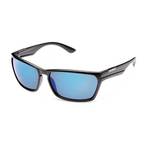 Suncloud Cutout Sunglasses - Matte Black/Blue: MATTEBLACK