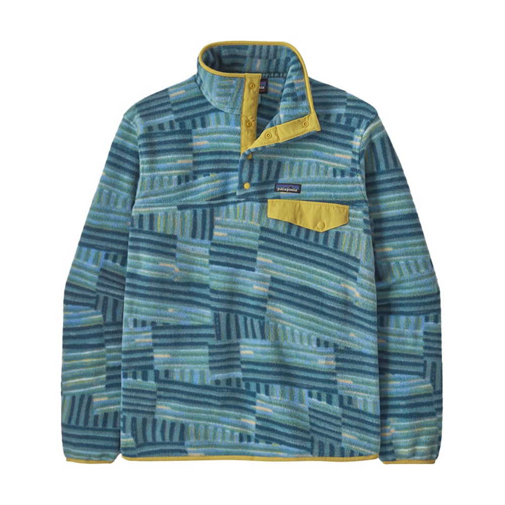 Patagonia Lightweight Synchilla Snap-T Pullover - Men`s: QLTFTZWTBLU/QFWE