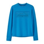 Patagonia Capilene Long Sleeve Silkweight T-Shirt - Kid`s: P6VESSELBLU/POLV