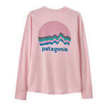 Patagonia Capilene Long Sleeve Silkweight T-Shirt - Kid`s: RIDGERSMOONPNK/RMPL
