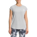 The North Face Wander Slitback Short Sleeve Top - Women`s: TNFLTGREYHTHR/DYX