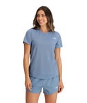 The North Face Elevation Short Sleeve Tee - Women`s: STEELBLUE/QEO