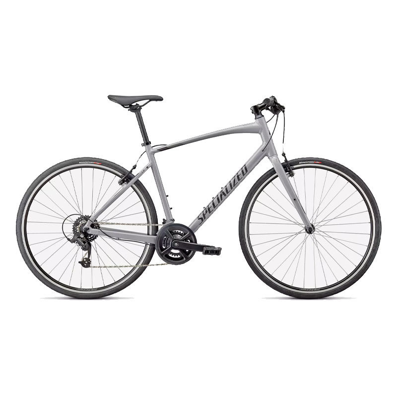 Specialized Sirrus 1.0 Bike - Gloss Cool Grey/Smoke/Satin Back Reflective