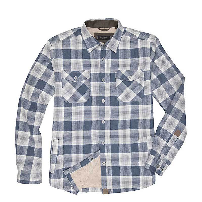 Dkota Grizzly Ivan Flannel Sherpa Lined Shirt Jacket- Men`s