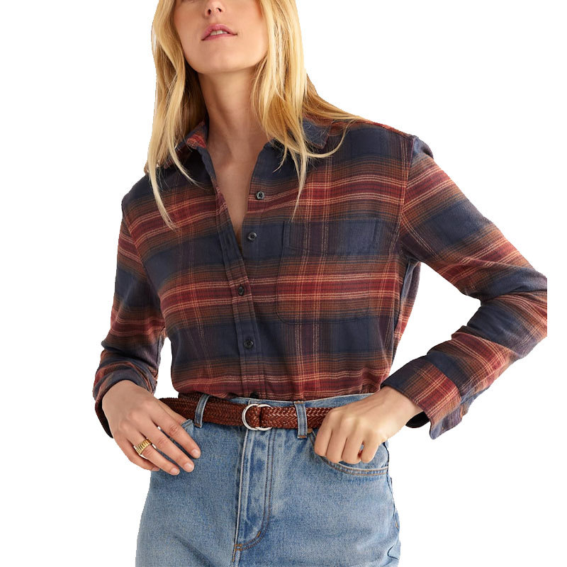 Pendleton Boyfriend Double-Brushed Flannel Shirt - Women`s
