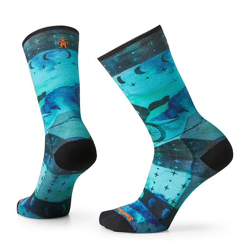 Smartwool Bike Zero Cushion Celestial Print Crew Socks - Women`s