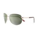 Suncloud Aviator Gold/Gray Green-Unisex: GOLD