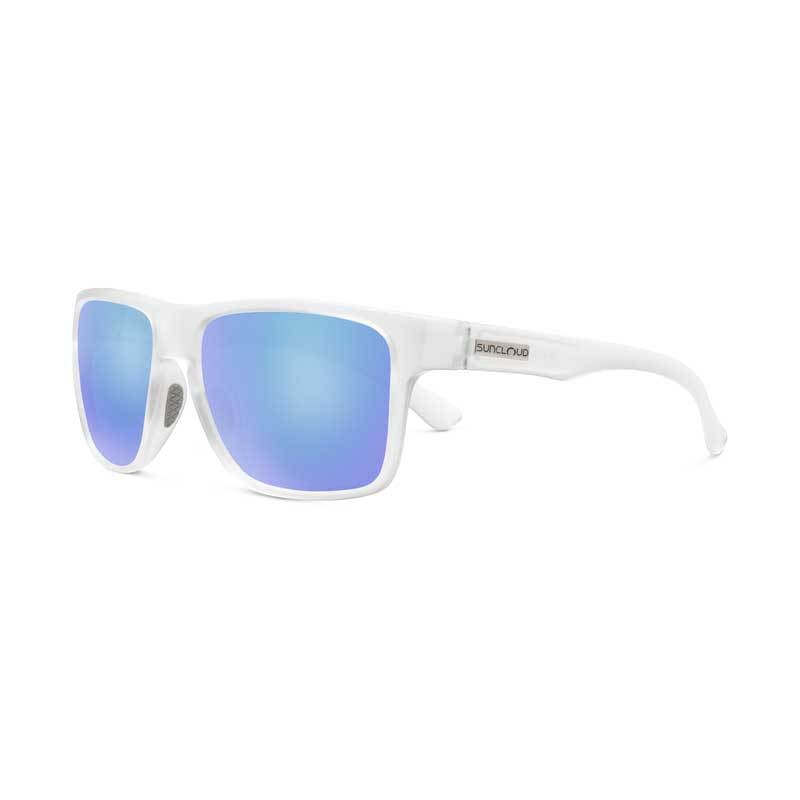 Suncloud Rambler Sunglasses- Matte Crystal/ Polarized Blue Mirror Lens