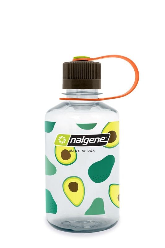 Nalgene 16 oz Narrow Mouth Fruit Print Sustain Watter Bottle - Avocado