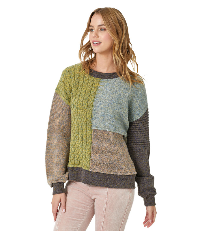 Mystree Mixed Weave Pullover Sweater - Women`s