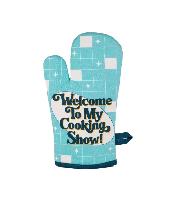 Blue Q Welcome to My Cooking Show! Oven Mitt