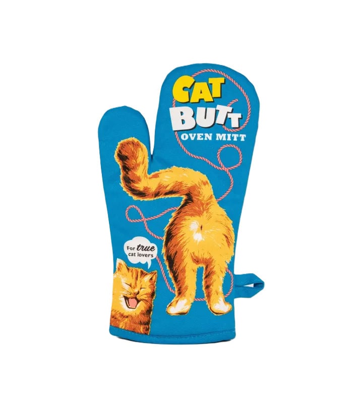 Blue Q Cat Butt Oven Mitt