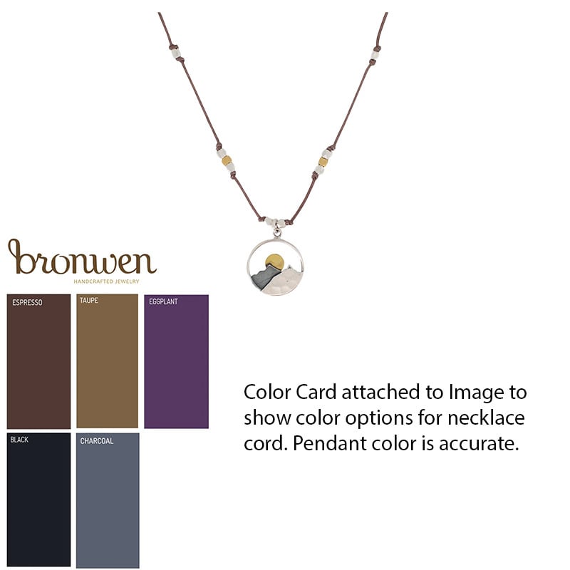 Bronwen Jewelry Landscape Necklace  - Mountain 16in
