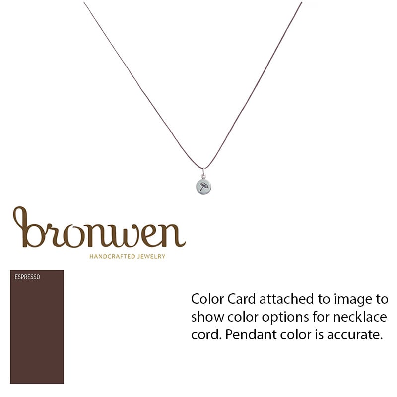 Bronwen Jewelry Tiny Charm Necklace - Dandelion 16 in