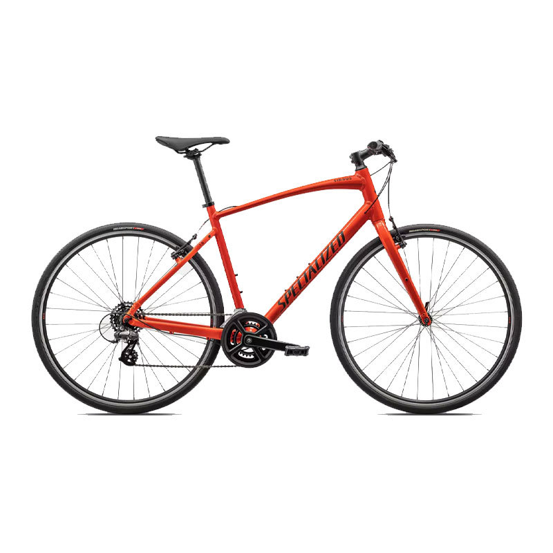 Specialized Sirrus 1.0 Bike - Gloss Fiery Red/Satin Black Reflective