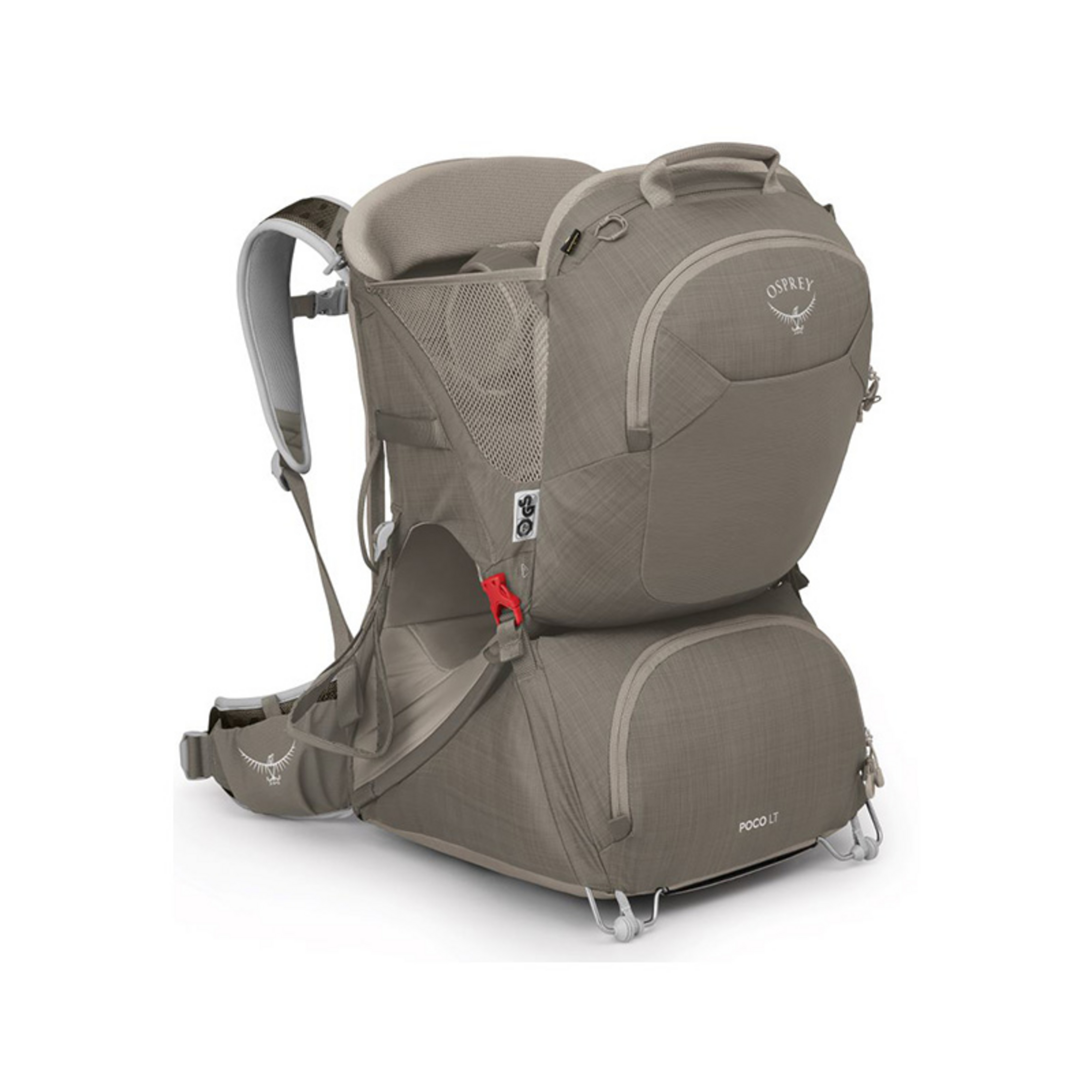 Osprey Poco LT Child Carrier - Tan Concrete